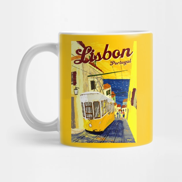 Vintage Travel Poster - Lisbon by Starbase79